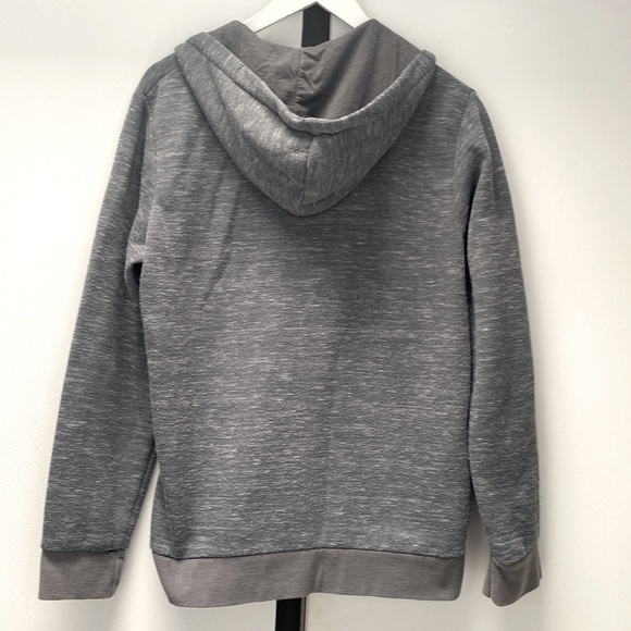 Faded Glory Full Zippered Gray Fleece Warm & Comfy Hoodie Pockets Men's Size S ! - Picture 4 of 8